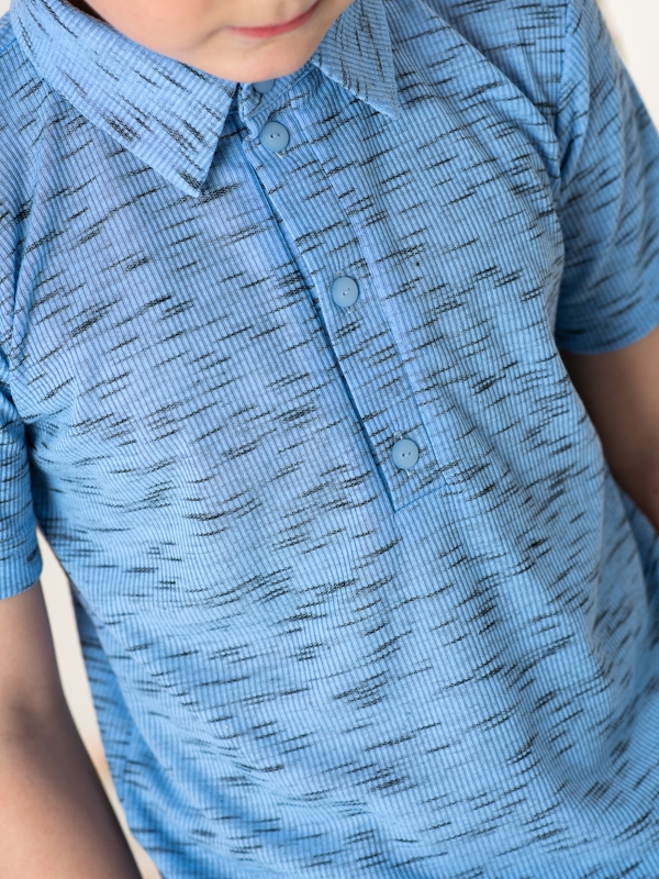 Голубое поло для мальчика