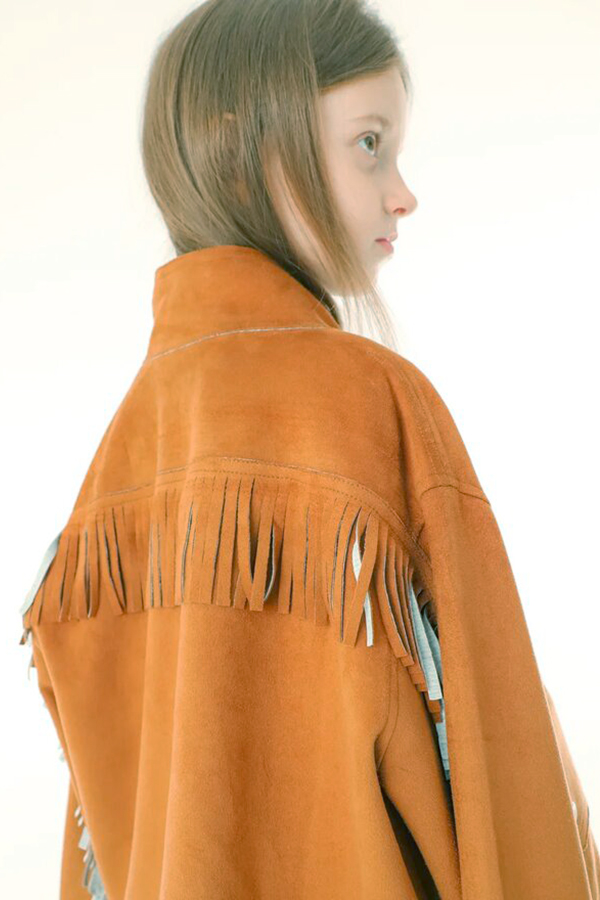 Детская замшевая куртка для девочки