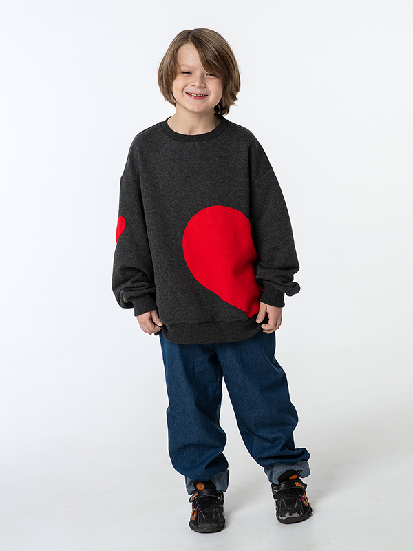 Синие детские джинсы-бананы