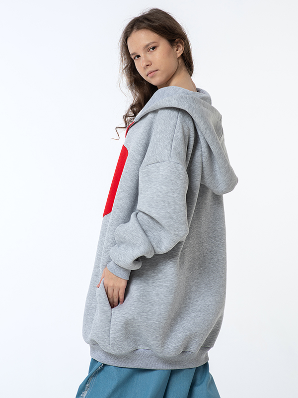 Зип-худи оверсайз "Мое Большое Сердце"