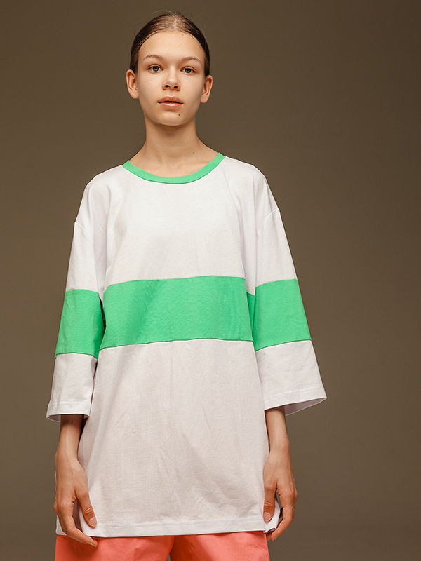 Белая оверсайз футболка-косплей "Тихиро"