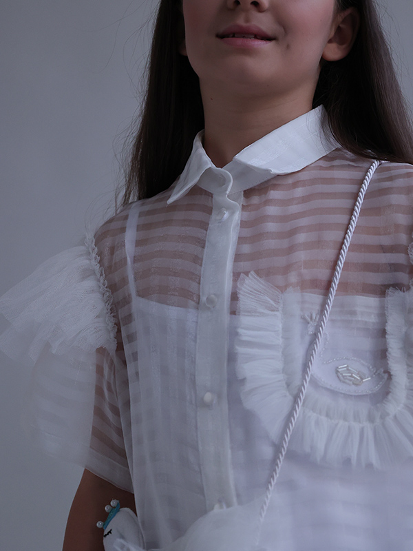 Нарядное десткое платье "Лебедь"