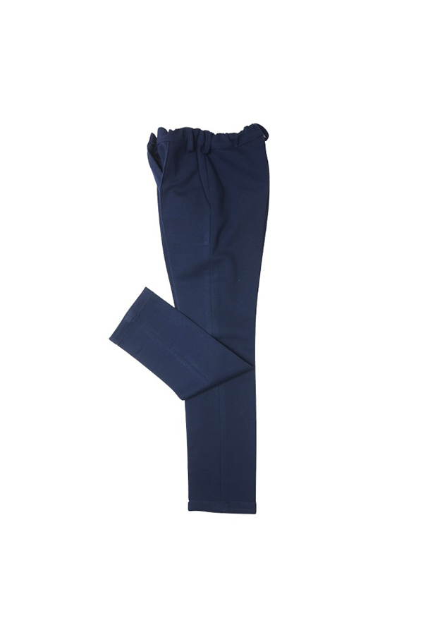 Школьные брюки для девочки синие со стрелками